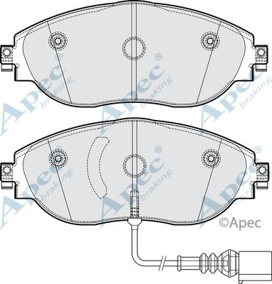 APEC PAD2304B - Kit de plaquettes de frein, frein à disque cwaw.fr