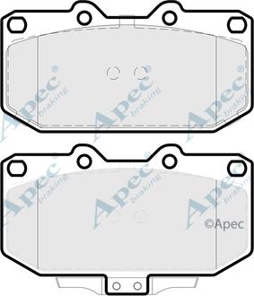 APEC PAD2316 - Kit de plaquettes de frein, frein à disque cwaw.fr