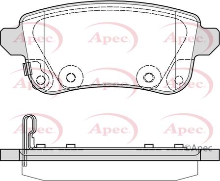 APEC PAD2389 - Kit de plaquettes de frein, frein à disque cwaw.fr