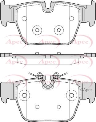 APEC PAD2339 - Kit de plaquettes de frein, frein à disque cwaw.fr