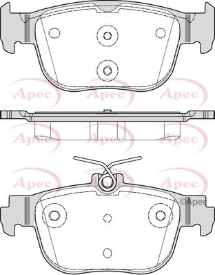 APEC PAD2335 - Kit de plaquettes de frein, frein à disque cwaw.fr