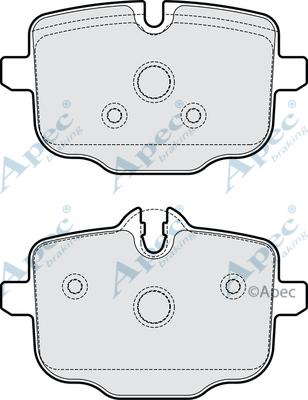 APEC PAD2269 - Kit de plaquettes de frein, frein à disque cwaw.fr