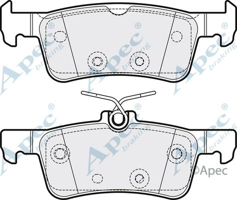 APEC PAD2204 - Kit de plaquettes de frein, frein à disque cwaw.fr