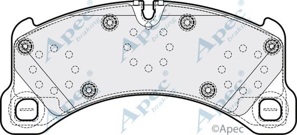 APEC PAD2203B - Kit de plaquettes de frein, frein à disque cwaw.fr