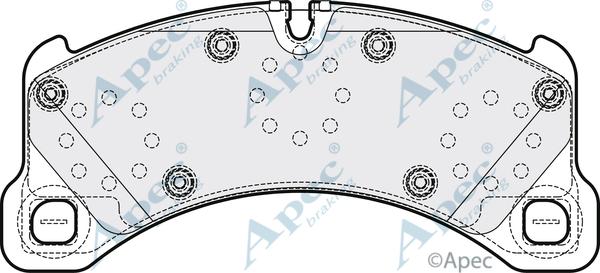 APEC PAD2203 - Kit de plaquettes de frein, frein à disque cwaw.fr