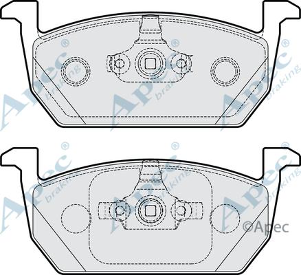 APEC PAD2216 - Kit de plaquettes de frein, frein à disque cwaw.fr