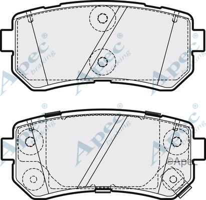 APEC PAD2218 - Kit de plaquettes de frein, frein à disque cwaw.fr