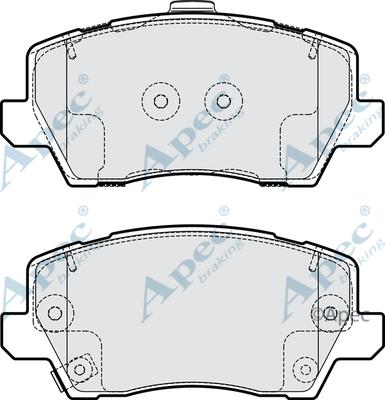 APEC PAD2212 - Kit de plaquettes de frein, frein à disque cwaw.fr