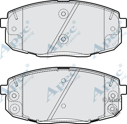 APEC PAD2217 - Kit de plaquettes de frein, frein à disque cwaw.fr