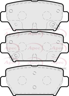 APEC PAD2279 - Kit de plaquettes de frein, frein à disque cwaw.fr