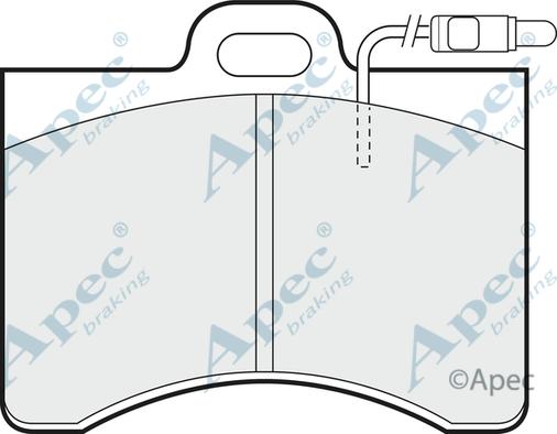 APEC PAD275 - Kit de plaquettes de frein, frein à disque cwaw.fr