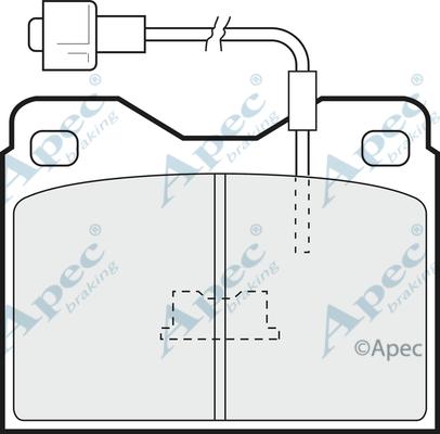 APEC PAD271 - Kit de plaquettes de frein, frein à disque cwaw.fr