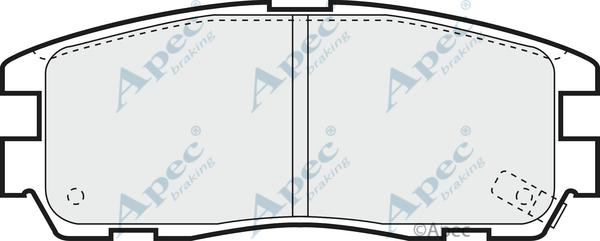 APEC PAD798 - Kit de plaquettes de frein, frein à disque cwaw.fr