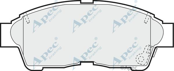 APEC PAD792 - Kit de plaquettes de frein, frein à disque cwaw.fr