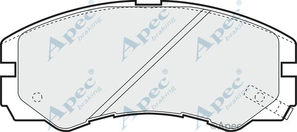 APEC PAD797 - Kit de plaquettes de frein, frein à disque cwaw.fr