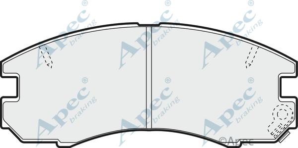 APEC PAD745 - Kit de plaquettes de frein, frein à disque cwaw.fr