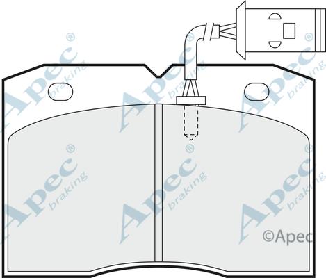 APEC PAD740 - Kit de plaquettes de frein, frein à disque cwaw.fr