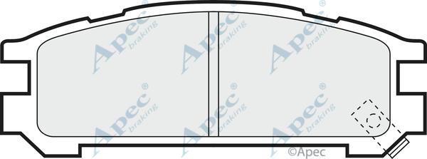 APEC PAD748 - Kit de plaquettes de frein, frein à disque cwaw.fr