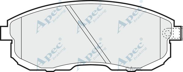 APEC PAD742 - Kit de plaquettes de frein, frein à disque cwaw.fr