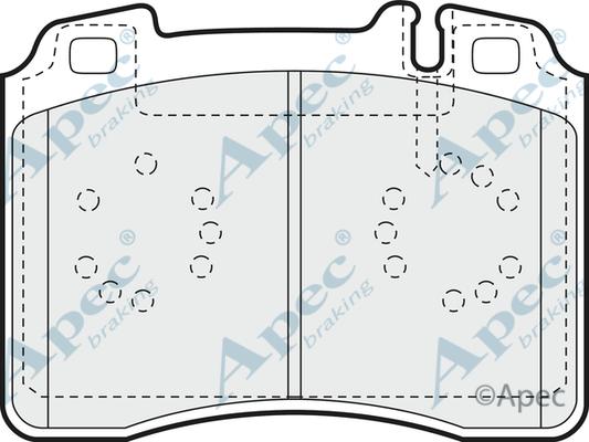 APEC PAD756 - Kit de plaquettes de frein, frein à disque cwaw.fr