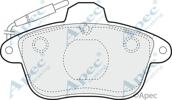 APEC PAD758 - Kit de plaquettes de frein, frein à disque cwaw.fr