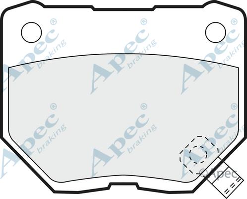 APEC PAD753 - Kit de plaquettes de frein, frein à disque cwaw.fr