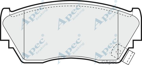 APEC PAD752 - Kit de plaquettes de frein, frein à disque cwaw.fr