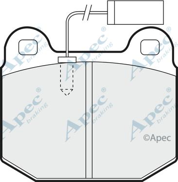 APEC PAD769 - Kit de plaquettes de frein, frein à disque cwaw.fr