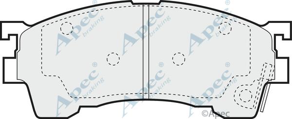 APEC PAD765 - Kit de plaquettes de frein, frein à disque cwaw.fr