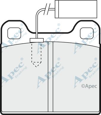 APEC PAD768 - Kit de plaquettes de frein, frein à disque cwaw.fr