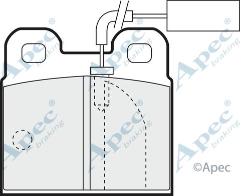 APEC PAD767 - Kit de plaquettes de frein, frein à disque cwaw.fr