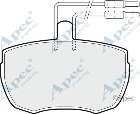 APEC PAD76 - Kit de plaquettes de frein, frein à disque cwaw.fr