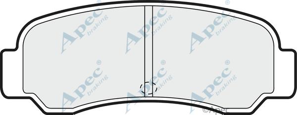 APEC PAD709 - Kit de plaquettes de frein, frein à disque cwaw.fr