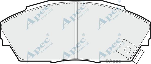 APEC PAD704 - Kit de plaquettes de frein, frein à disque cwaw.fr