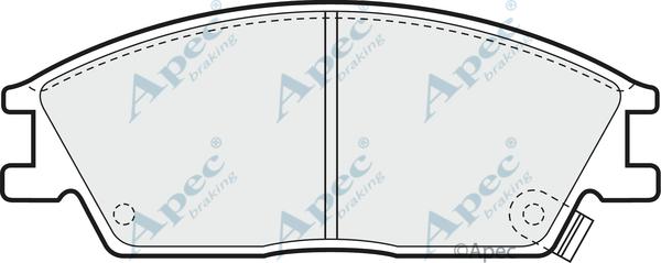 APEC PAD705 - Kit de plaquettes de frein, frein à disque cwaw.fr