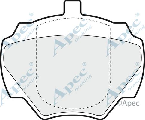 APEC PAD706 - Kit de plaquettes de frein, frein à disque cwaw.fr