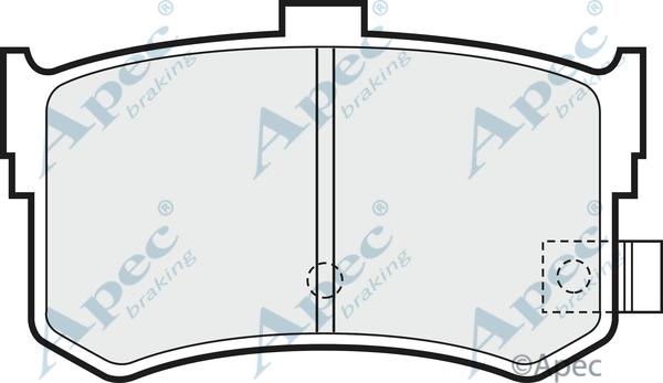 APEC PAD701 - Kit de plaquettes de frein, frein à disque cwaw.fr