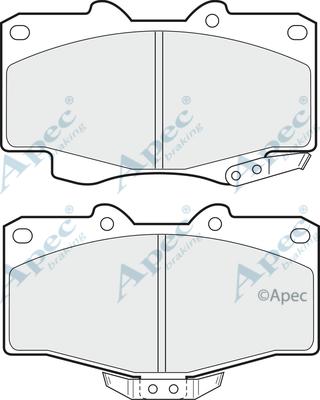 APEC PAD703 - Kit de plaquettes de frein, frein à disque cwaw.fr