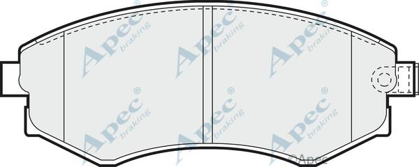 APEC PAD719 - Kit de plaquettes de frein, frein à disque cwaw.fr