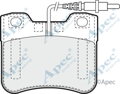 APEC PAD715 - Kit de plaquettes de frein, frein à disque cwaw.fr