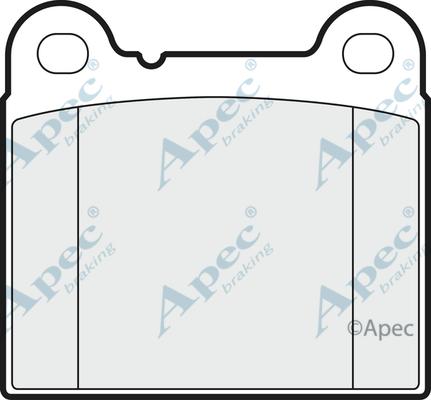 APEC PAD716 - Kit de plaquettes de frein, frein à disque cwaw.fr