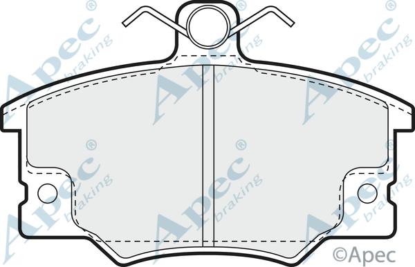 APEC PAD711 - Kit de plaquettes de frein, frein à disque cwaw.fr