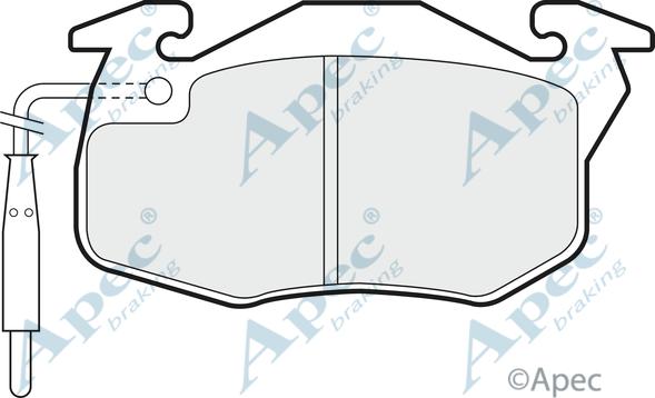 APEC PAD713 - Kit de plaquettes de frein, frein à disque cwaw.fr