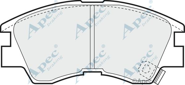 APEC PAD717 - Kit de plaquettes de frein, frein à disque cwaw.fr