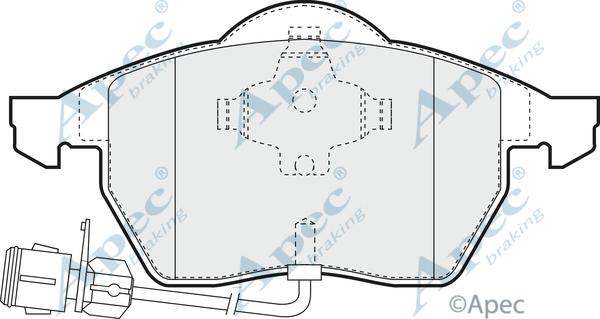 APEC PAD789 - Kit de plaquettes de frein, frein à disque cwaw.fr