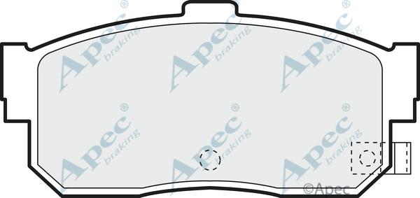 APEC PAD784 - Kit de plaquettes de frein, frein à disque cwaw.fr