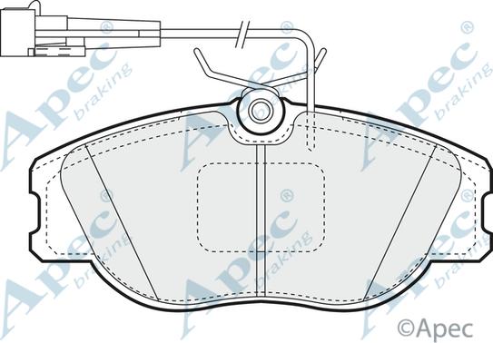 APEC PAD780 - Kit de plaquettes de frein, frein à disque cwaw.fr