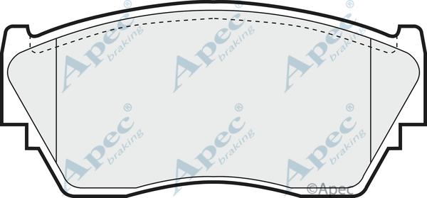 APEC PAD782 - Kit de plaquettes de frein, frein à disque cwaw.fr