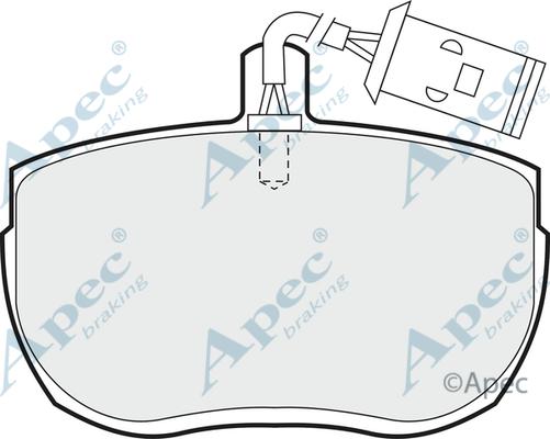 APEC PAD735 - Kit de plaquettes de frein, frein à disque cwaw.fr