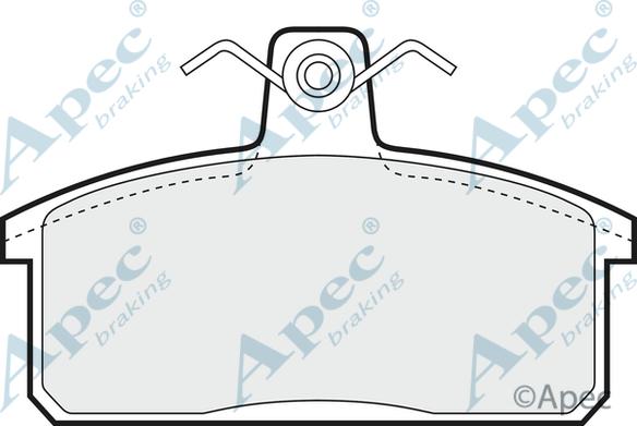 APEC PAD736 - Kit de plaquettes de frein, frein à disque cwaw.fr